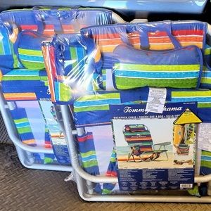 2 NEW Tommy Bahama Beach Back Pack chair